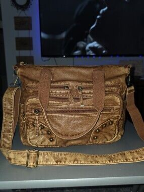 Brand NEW soft Vegan Leather Satchel